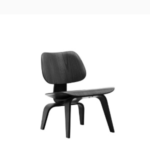 Eames Molded Plywood Lounge Chair,Ebony(LCW)
