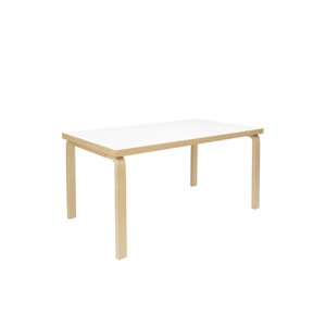 Aalto Table rectangular 82B, HPL White