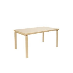 Aalto Table rectangular 81A, Birch