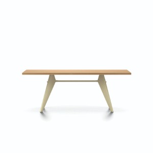 Jean Prouvé EM Table, Natural oak/Ecru