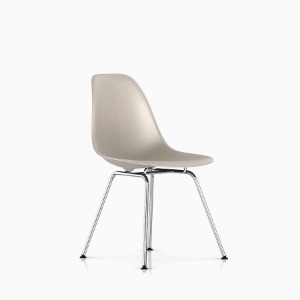 Eames Molded Plastic Side Chair,4-Leg Base